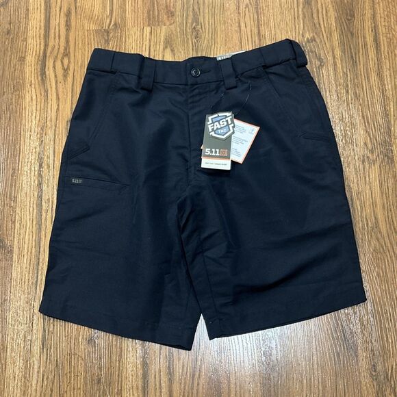 5.11 Tactical Shorts Men's 30 Fast-Tac Urban 73342 Dark Navy Blue Pockets New - Picture 1 of 8